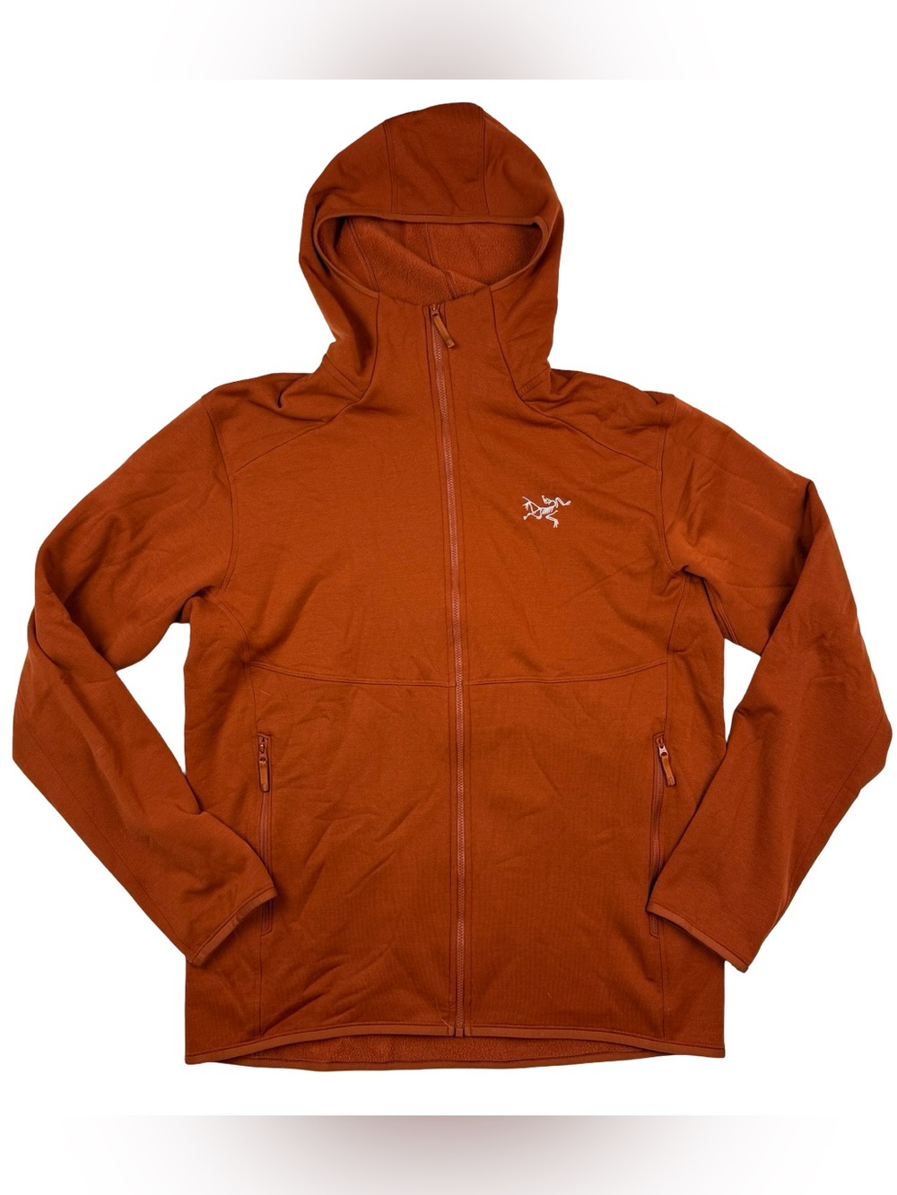 Arc'teryx Kyanite AR Hoody Men Large Orange Full Zip Fleece Jacket 27965